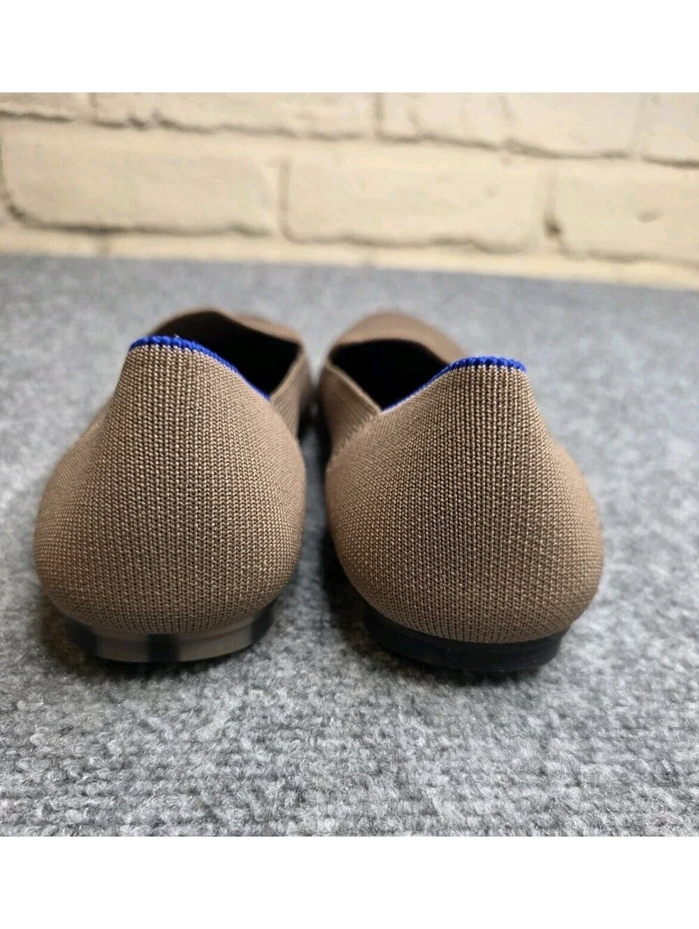 Rothy's The Almond Loafer Taupe Mocha Brown Flats Women's Size 9.5 NWOB